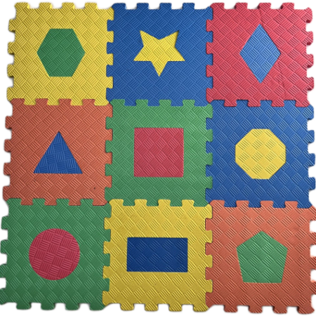 33x33 13 MM Puzzle Mat Geometrik Şekiller